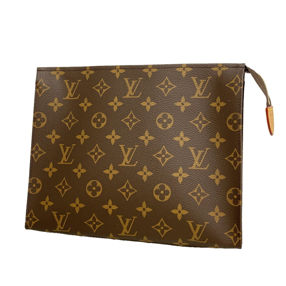 Louis Vuitton Monogram Pochette Toilette 26 Clutch Bag M47542 Brown (Men's/Wo...